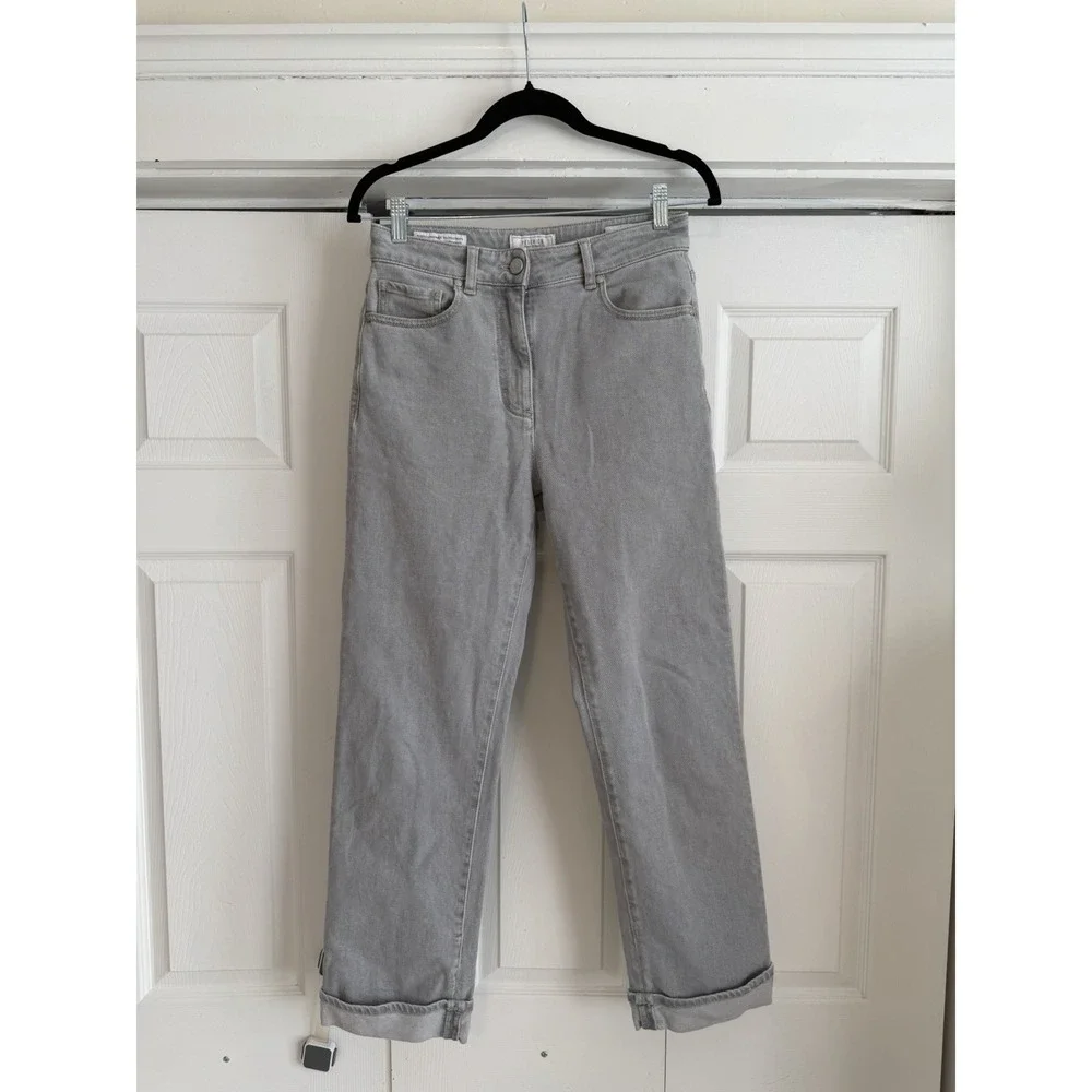 Peserico - Gray Straight Jeans Size 40 IT 4 US Made In Italy